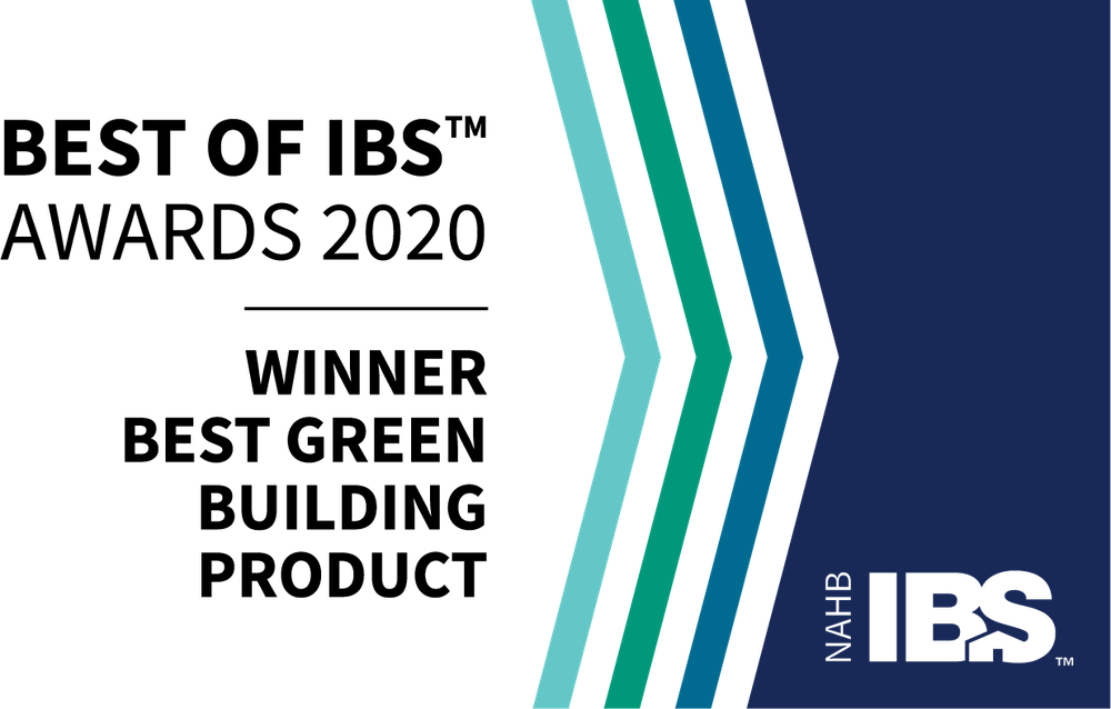 Best Green Building Product award logo for Aeroseal