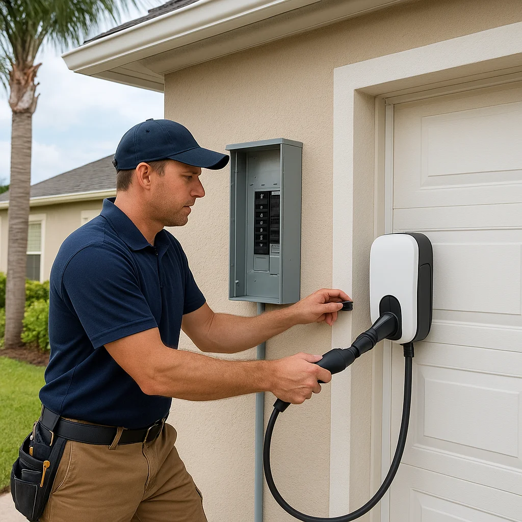 A Hammock Bay Homeowner’s Guide to EV Charger Installation, Panel Capacity, and Storm Season Protection