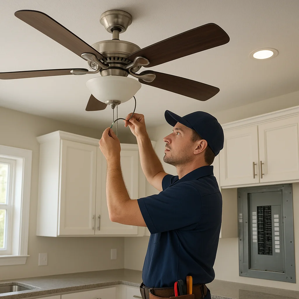 Ceiling Fan Safety in Ocean City Homes: Wiring, Panels, and the Risks Coastal Weather Can Hide