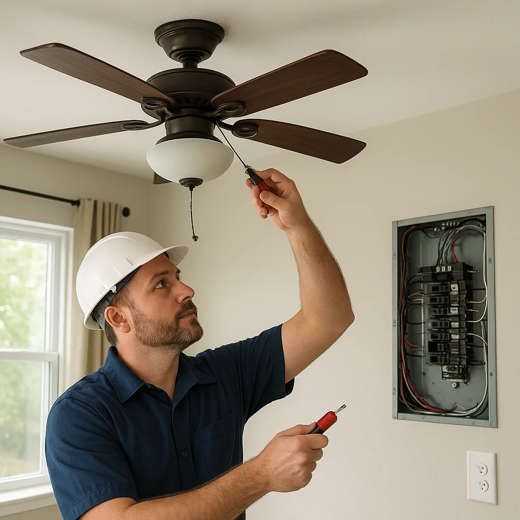Ceiling Fan Work in Parker, FL That Protects Comfort and Electrical Safety article image
