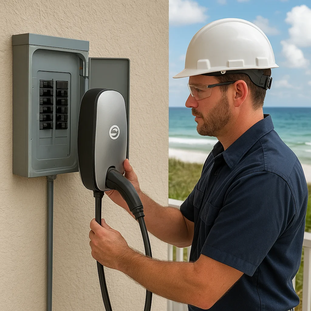 Grayton Beach EV Charger Installation That Stands Up to Coastal Weather and Storm Season