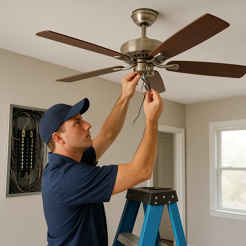 Why Ceiling Fan Work in Ocean City Homes Starts With the Right Electrical Service article image