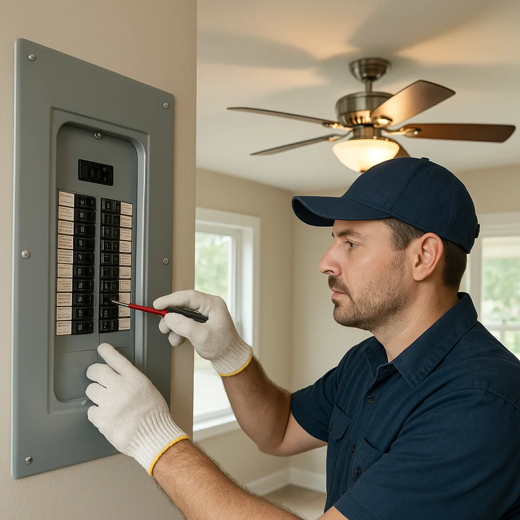 Safer Power Starts at the Ceiling: Electrical Upgrades for Sandestin Homes Built Around Ceiling Fan Service article image