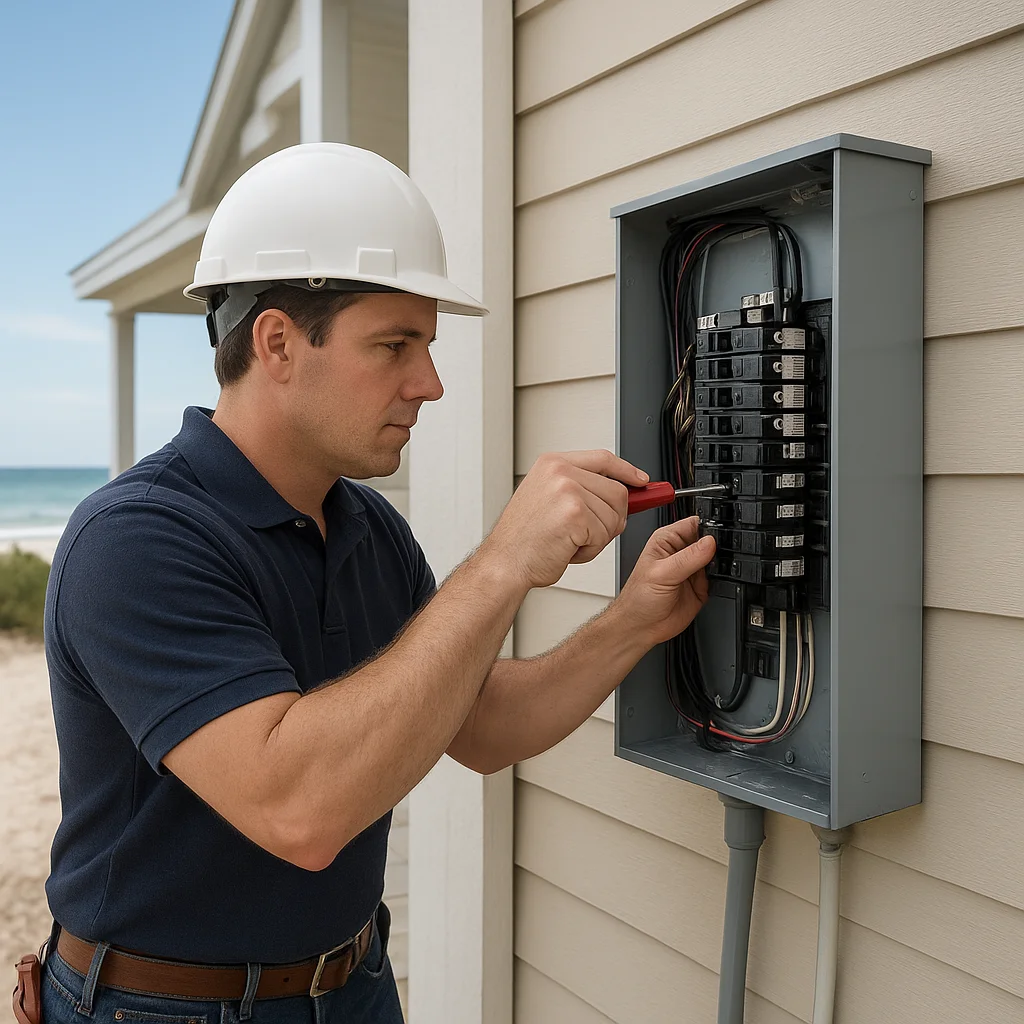 Electrical Repair in Seaside Homes: Keeping Up with Modern Power Needs Before Problems Turn Unsafe