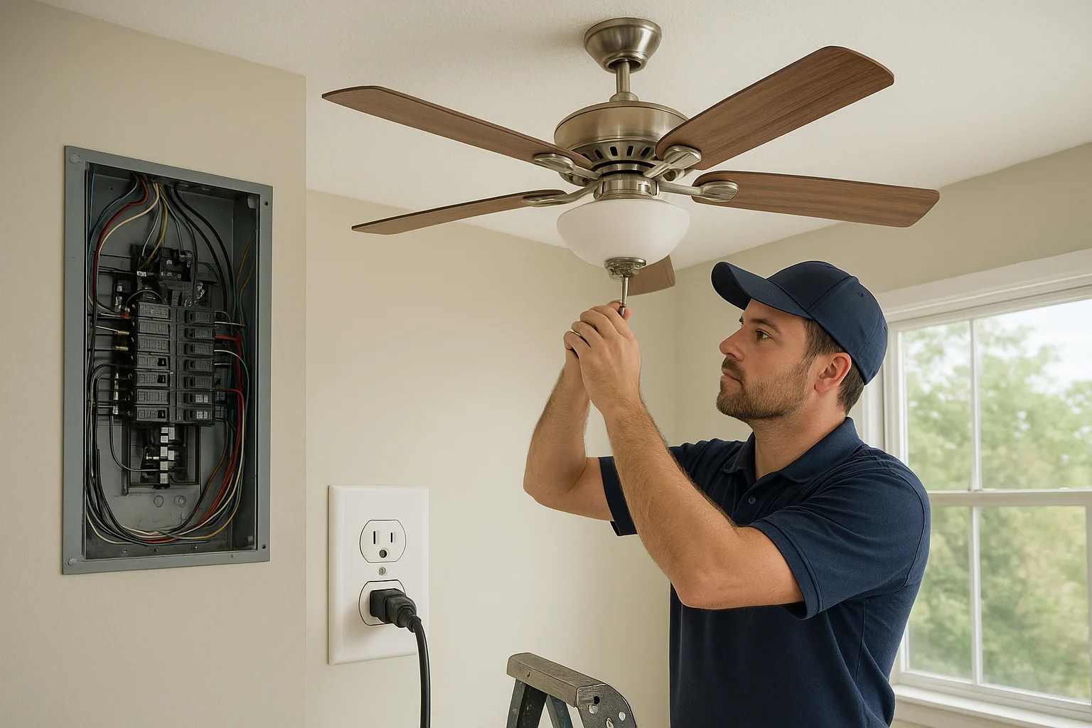 A Seagrove Beach Homeowner’s Guide to Ceiling Fans, Panels, and Safe Wiring