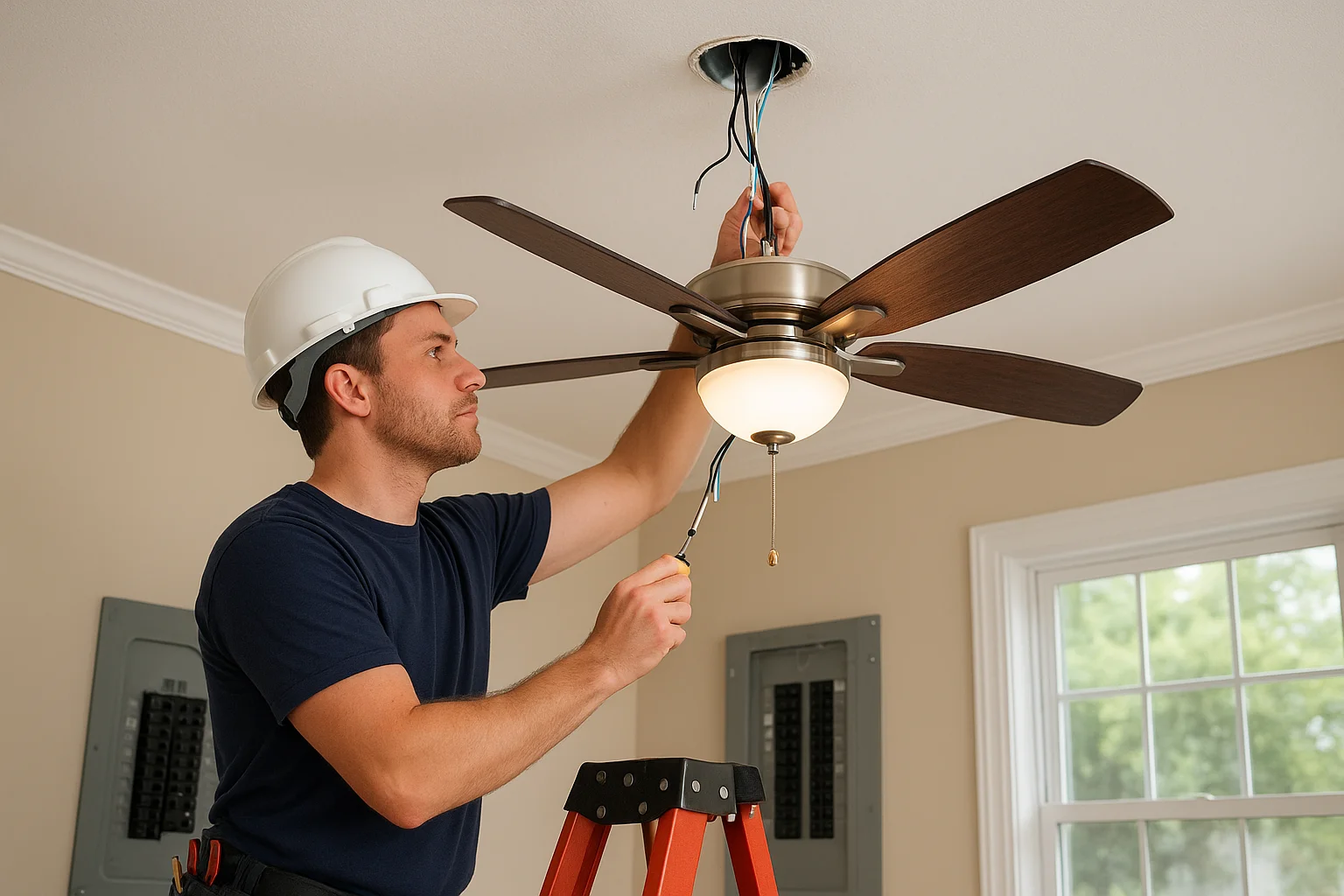 Keeping Laguna Beach Homes Safer With Better Ceiling Fan Wiring and Repairs