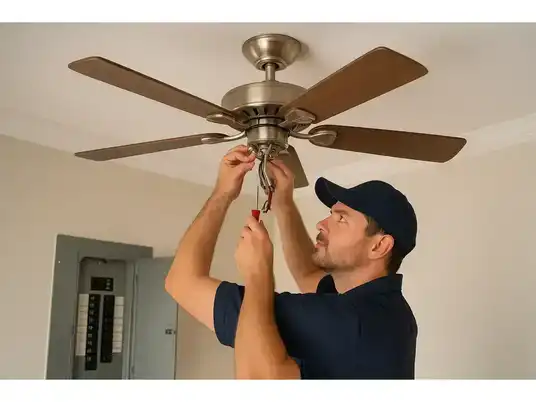 How a Better Ceiling Fan Setup Helps Freeport Homes Avoid Electrical Headaches