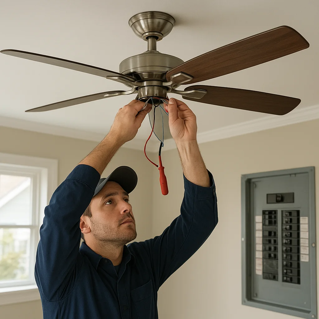 How ceiling fan services support safer, steadier home power in Ocean City