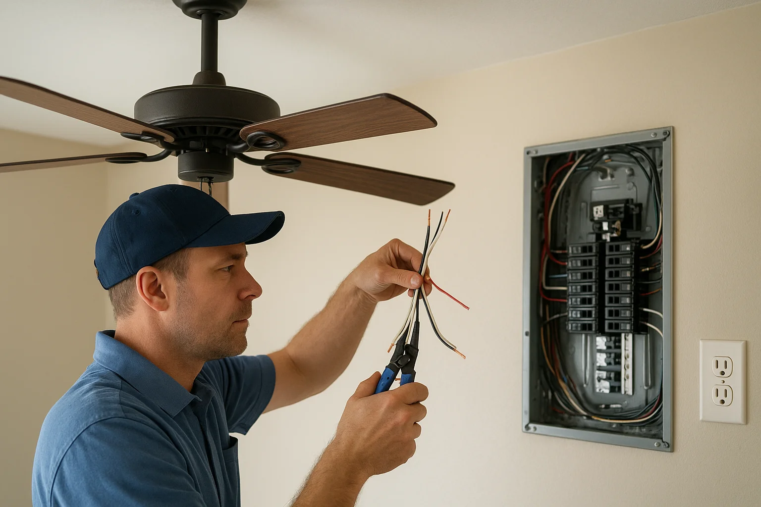 Ceiling Fan Wiring in Laguna Beach Homes: A Practical Look at Panels, Outlets, and Repairs