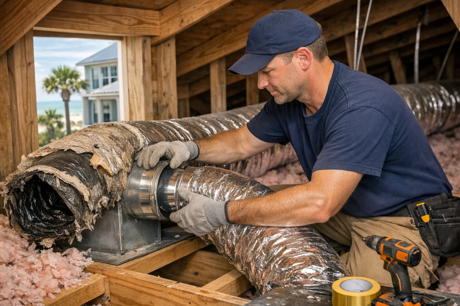 Duct Replacement in Seagrove Beach, FL: Common Problems and Solutions