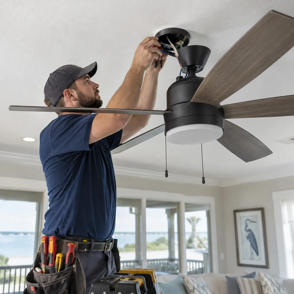 A Better Ceiling Fan Starts With Smart Electrical Planning in Hammock Bay article image