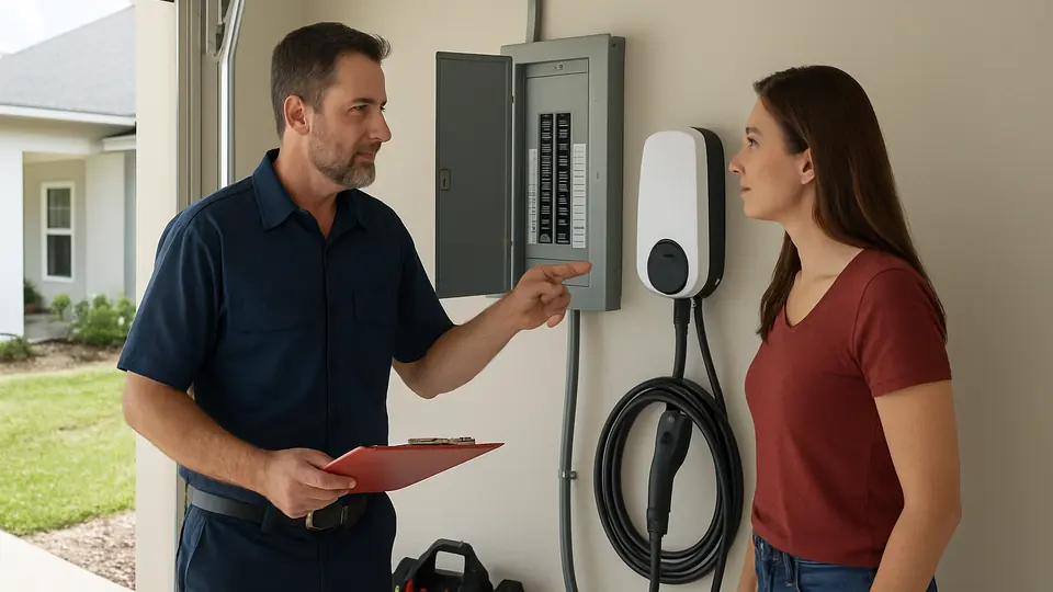 Level 2 EV Charger Panel Capacity in Camp Creek