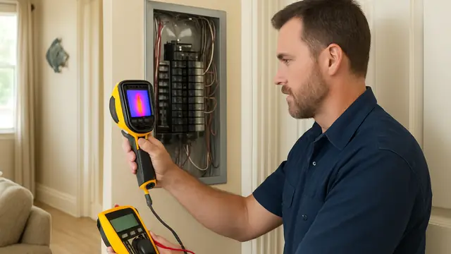 Electrical Panel Warning Signs in WaterColor
