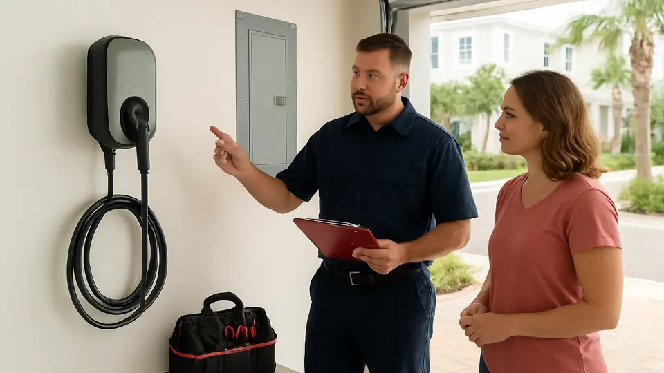 Level 2 EV Charger Panel Capacity in WaterColor