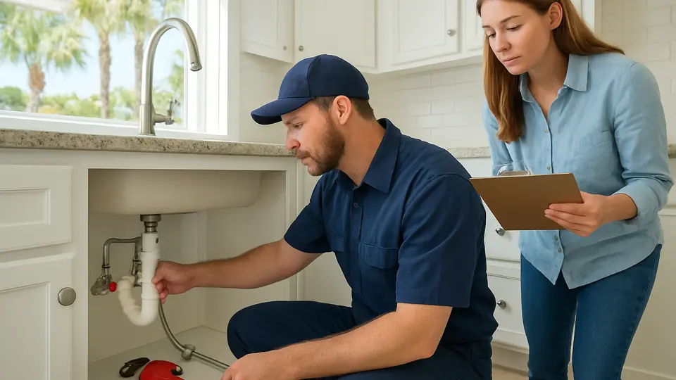 Home-Buying Plumbing Inspection in Bluewater Bay