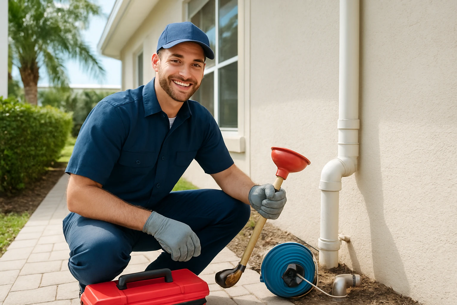 Clogged Pipe and Drain Services in Bid-A-Wee, FL