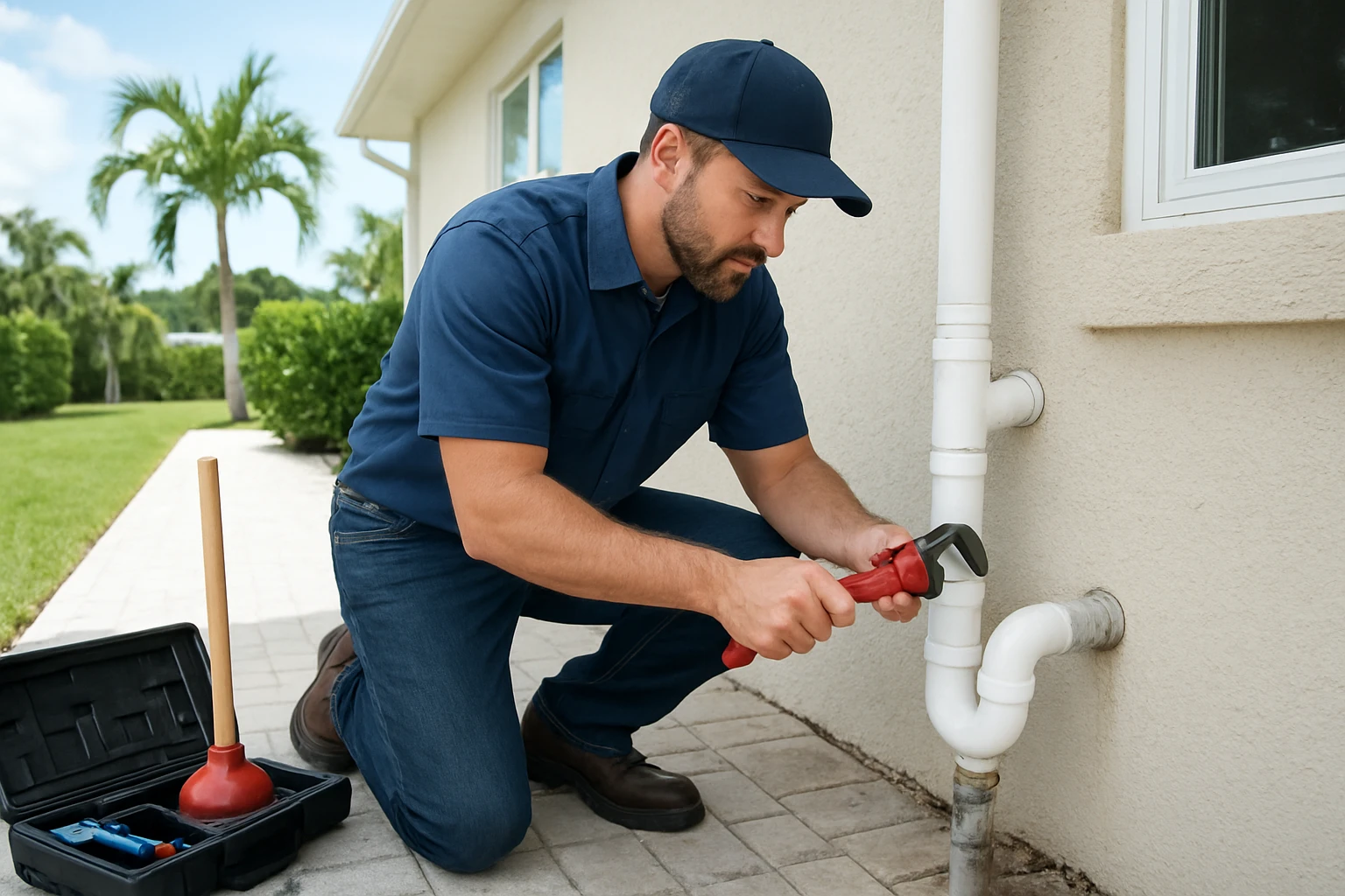 Clogged Pipes and Drain Services in Lower Grand Lagoon, FL