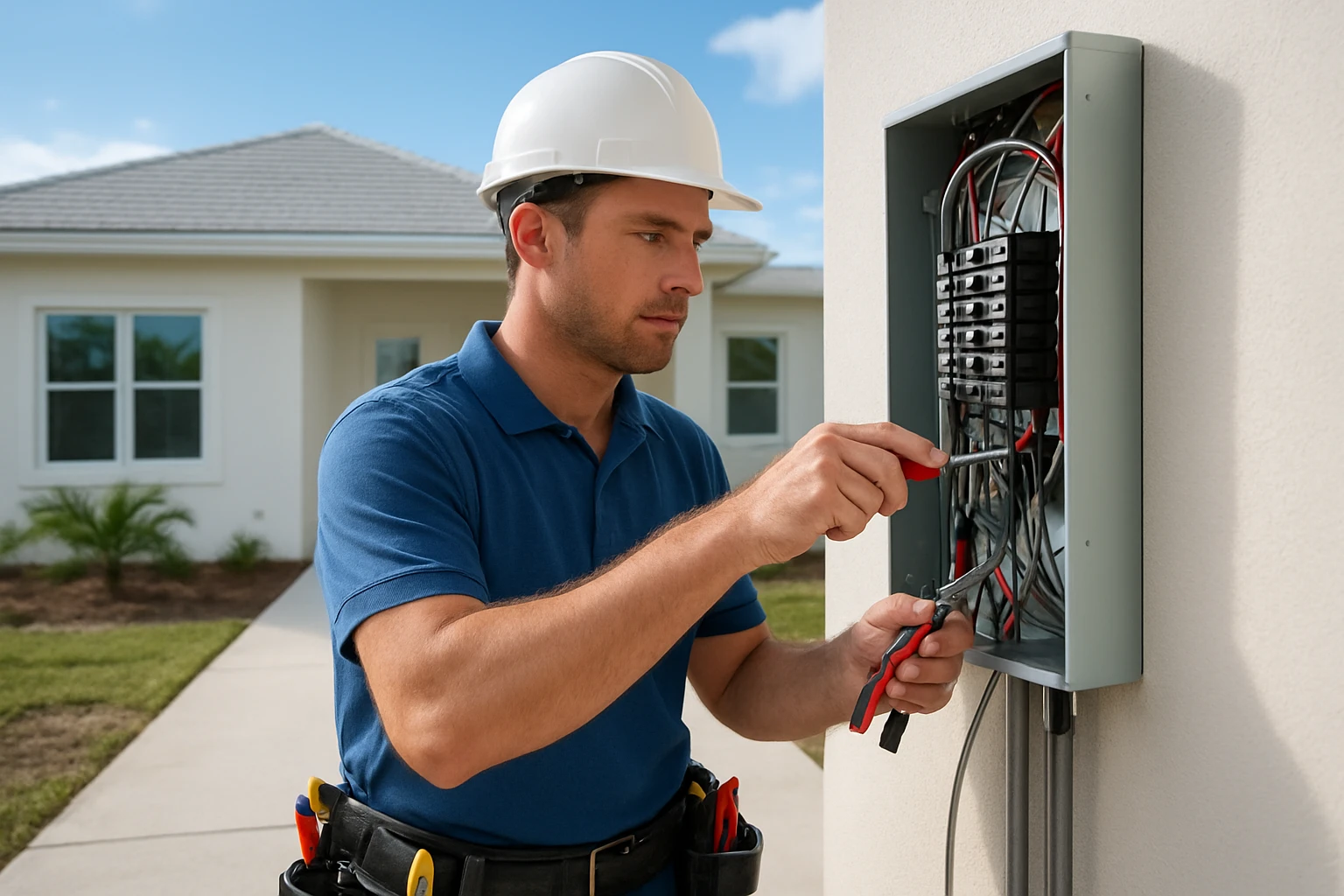 Commercial Electrician for New Construction in Panama City Beach, FL
