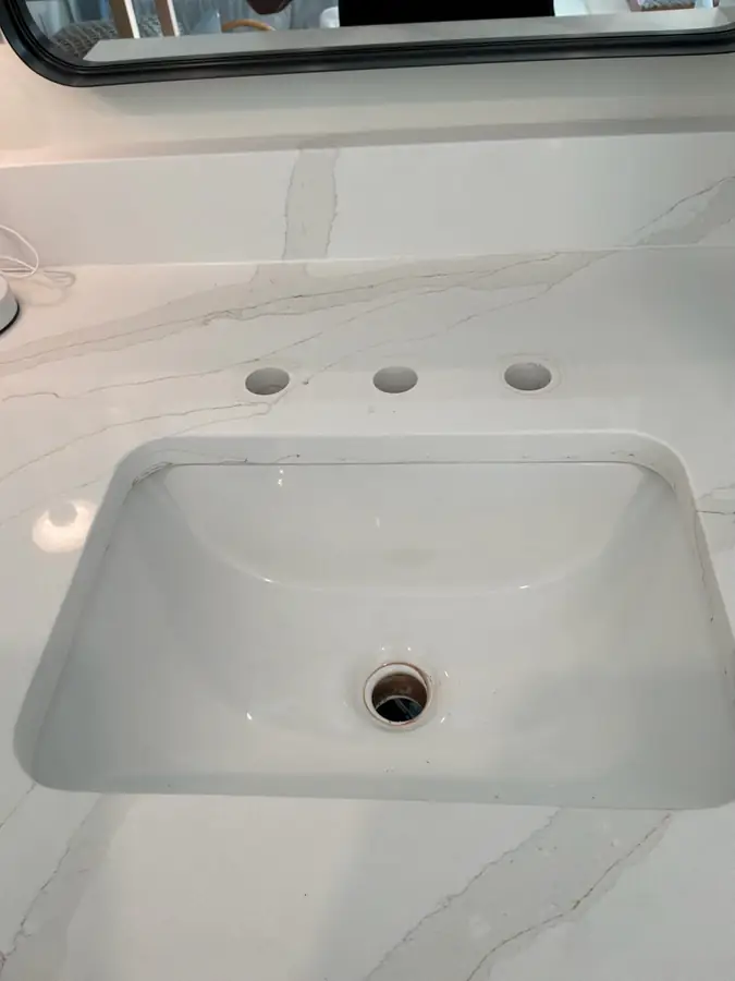 Bathroom faucet in Santa Rosa Beach FL before replacement